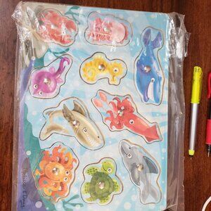 Puzzle Wooden fishing game